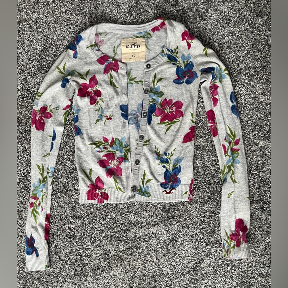 Hollister Floral Cardigan